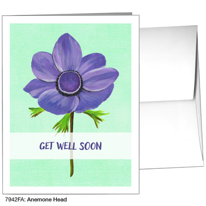 Anemone Head, Greeting Card (7942FA)
