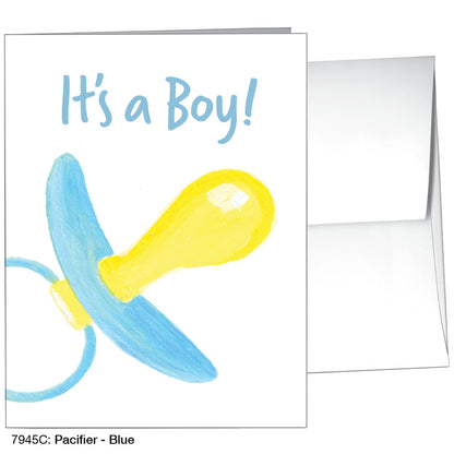 Pacifier - Blue, Greeting Card (7945C)