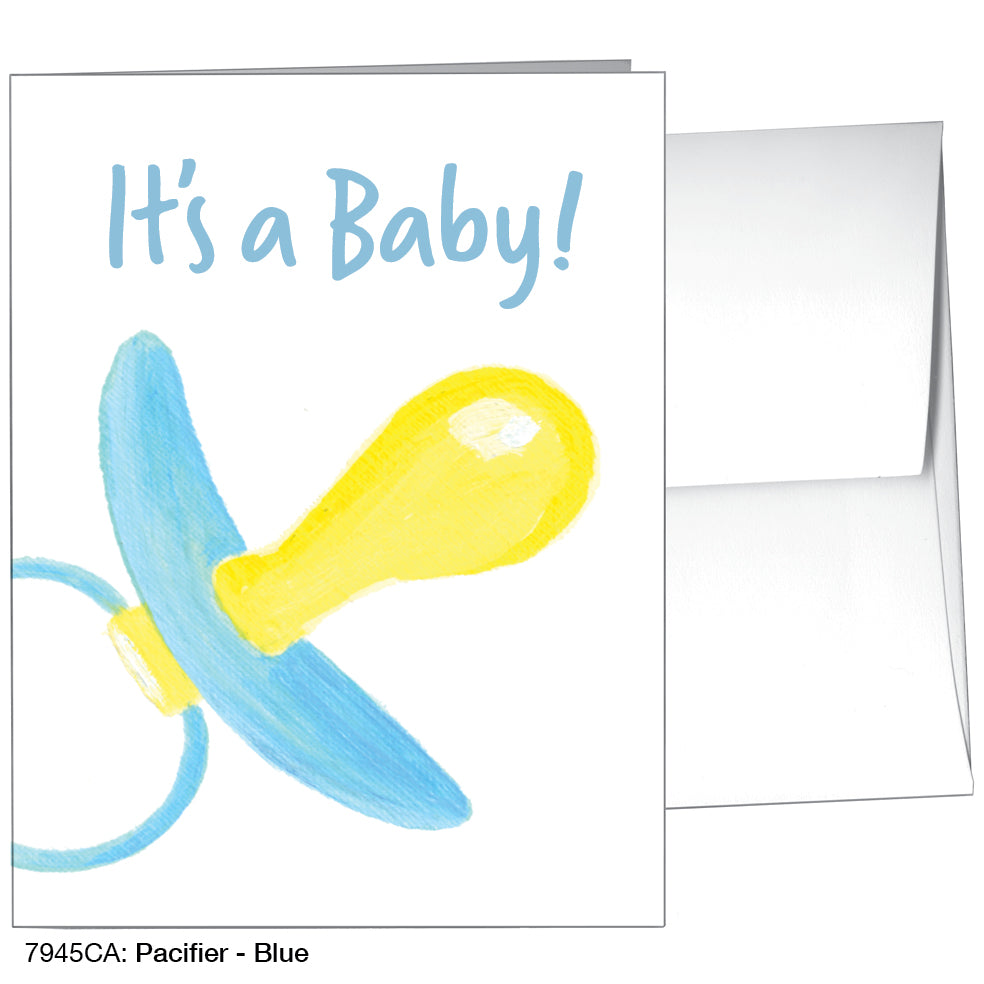 Pacifier - Blue, Greeting Card (7945CA)
