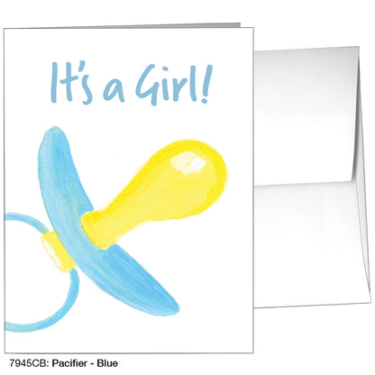 Pacifier - Blue, Greeting Card (7945CB)