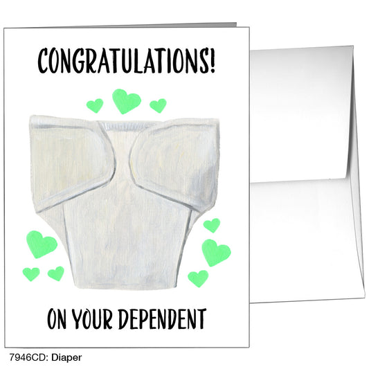 Diaper, Greeting Card (7946CD)