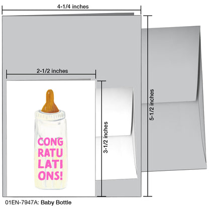 Baby Bottle, Greeting Card (7947A)