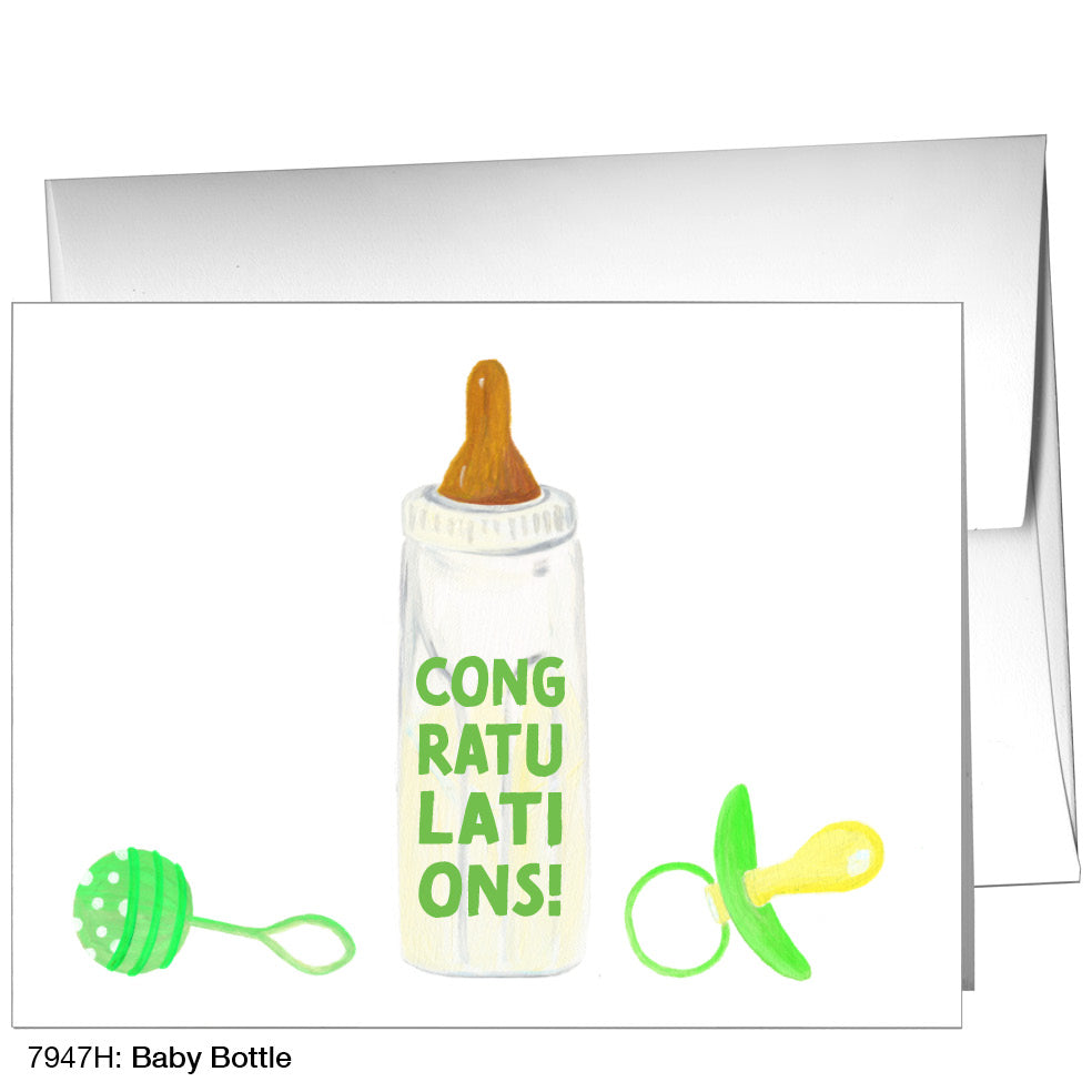 Baby Bottle, Greeting Card (7947H)