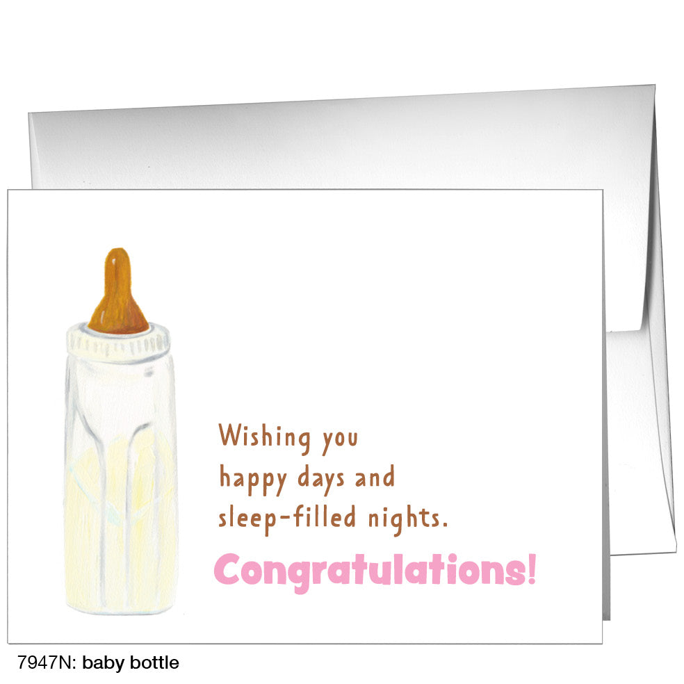 Baby Bottle, Greeting Card (7947N)
