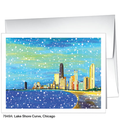 Lake Shore Curve, Chicago, Greeting Card (7949A)