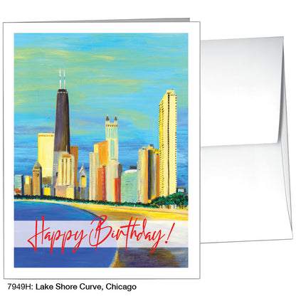 Lake Shore Curve, Chicago, Greeting Card (7949H)
