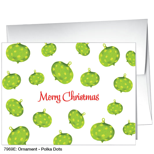 Ornament - Polka Dots, Greeting Card (7969E)