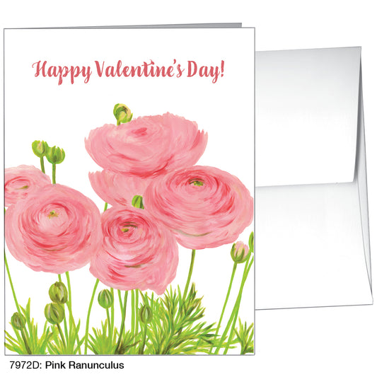 Pink Ranunculus, Greeting Card (7972D)