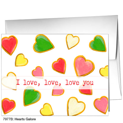 Hearts Galore, Greeting Card (7977B)