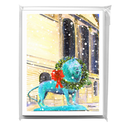 Art Institute With Wreath, Chicago, Greeting Card (7979A)