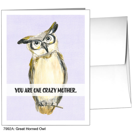 Great Horned Owl, Greeting Card (7992A)