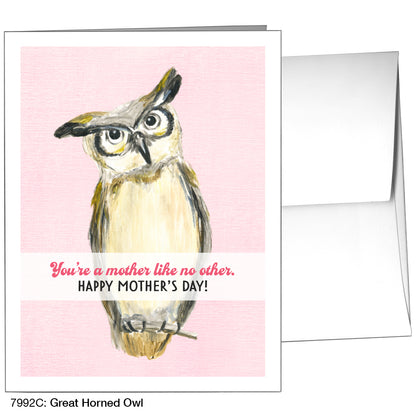 Great Horned Owl, Greeting Card (7992C)