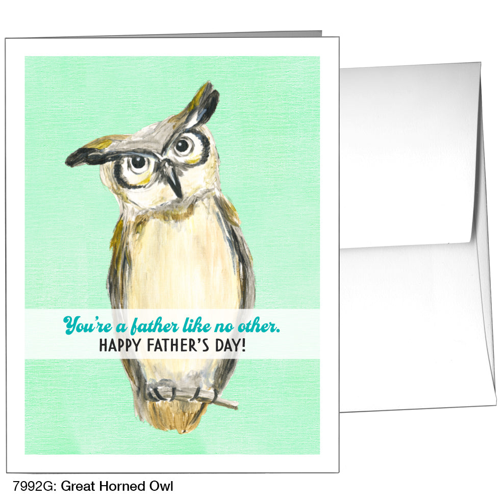 Great Horned Owl, Greeting Card (7992G)