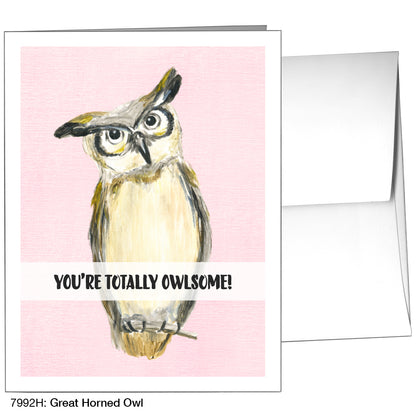 Great Horned Owl, Greeting Card (7992H)