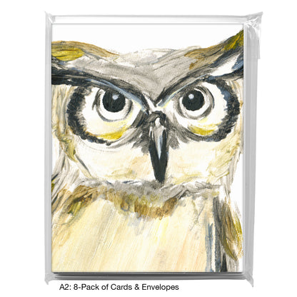 Great Horned Owl, Greeting Card (7992P)