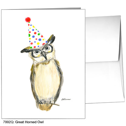 Great Horned Owl, Greeting Card (7992Q)