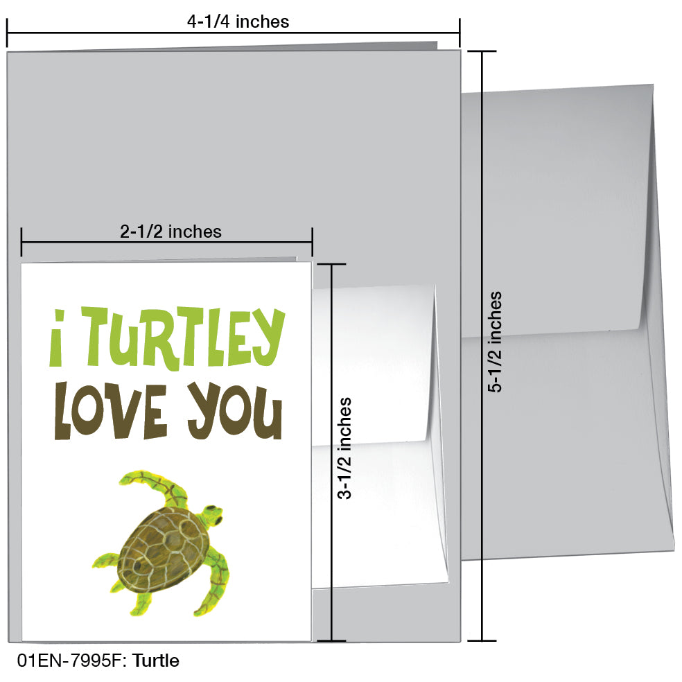 Turtle, Greeting Card (7995F)