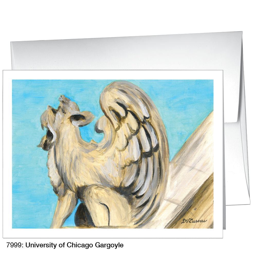 University Of Chicago Gargoyle, Greeting Card (7999)