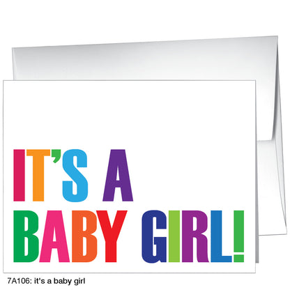 It's A Baby Girl, Greeting Card (8297)
