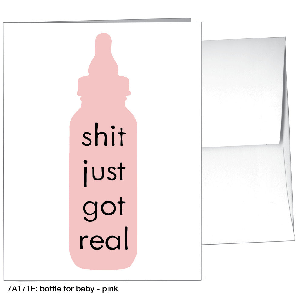 Bottle For Baby, Greeting Card (8346F)
