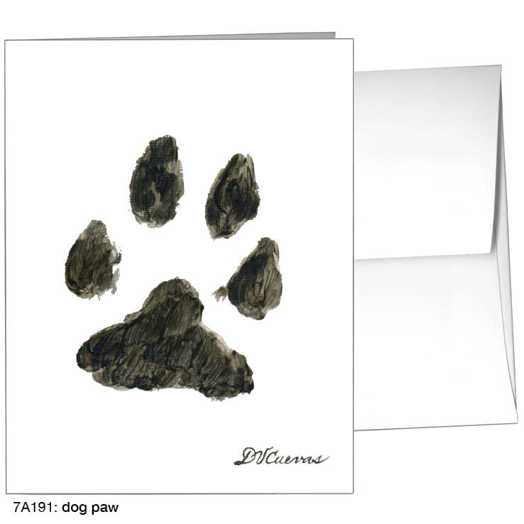 Dog Paw, Greeting Card (8355)