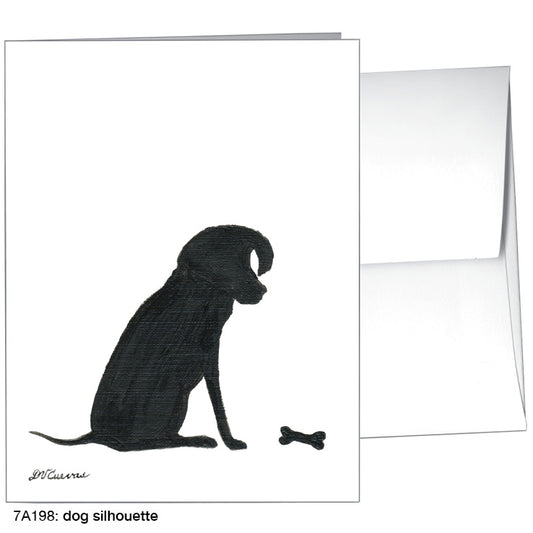 Dog Silhouette, Greeting Card (8361)