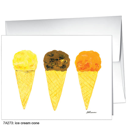 Ice Cream Cone, Greeting Card (8243)