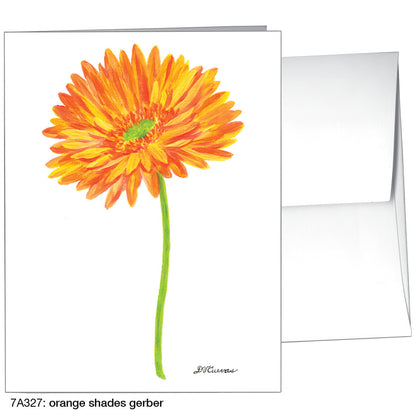 Orange Shades Gerber, Greeting Card (8451)