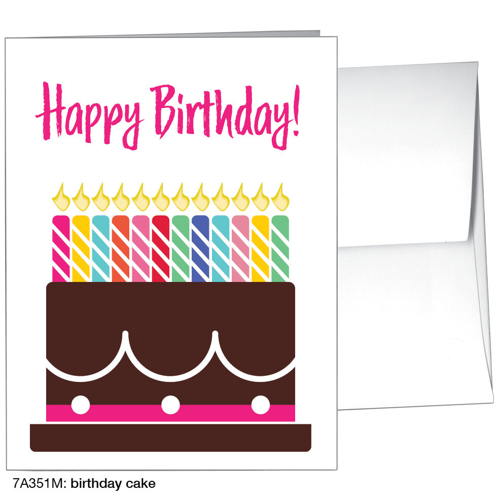 Birthday Cake, Greeting Card (8470M)