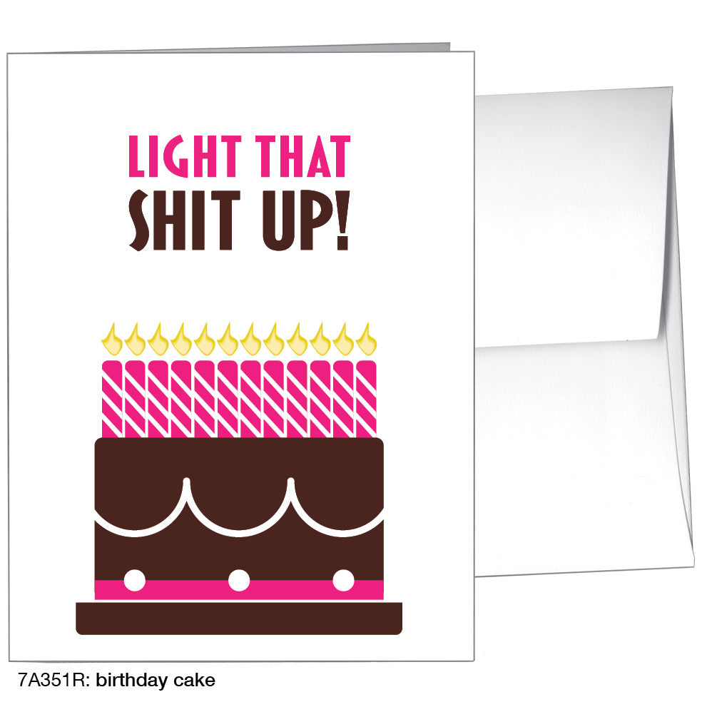 Birthday Cake, Greeting Card (8470R)