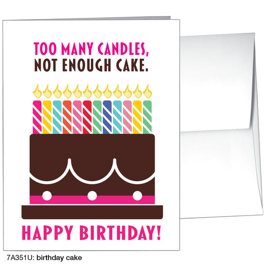 Birthday Cake, Greeting Card (8470U)