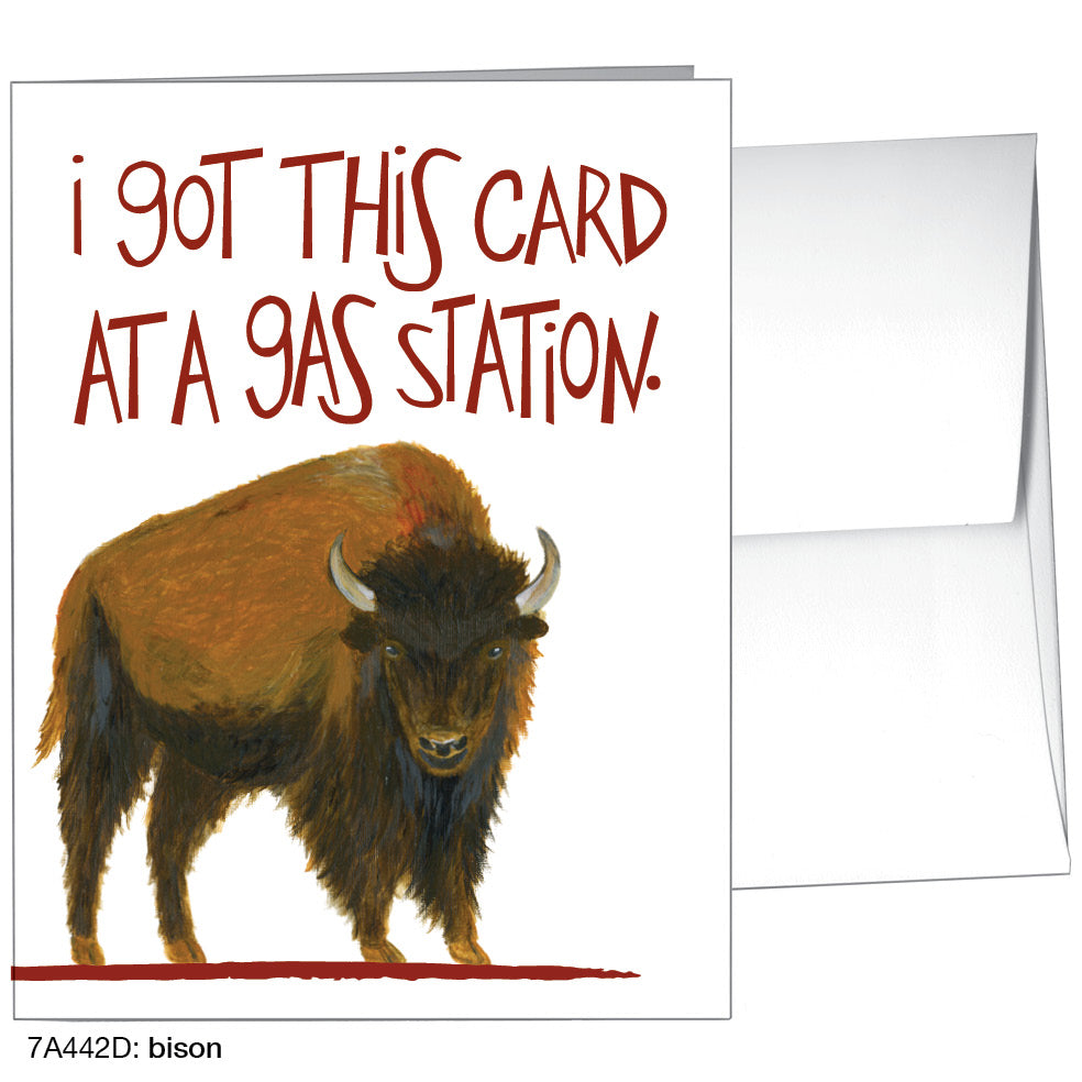 Bison, Greeting Card (8600D)