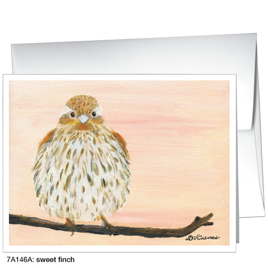 Sweet Finch, Greeting Card (8325A)