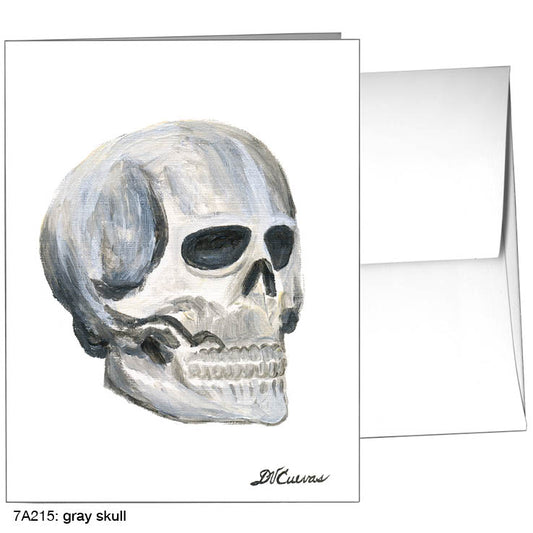 Gray Skull, Greeting Card (8377)