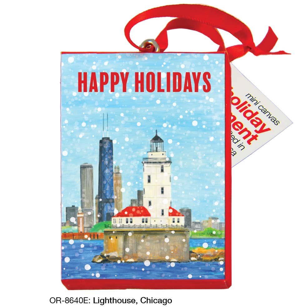 Lighthouse, Chicago, Ornament (OR-8640E)
