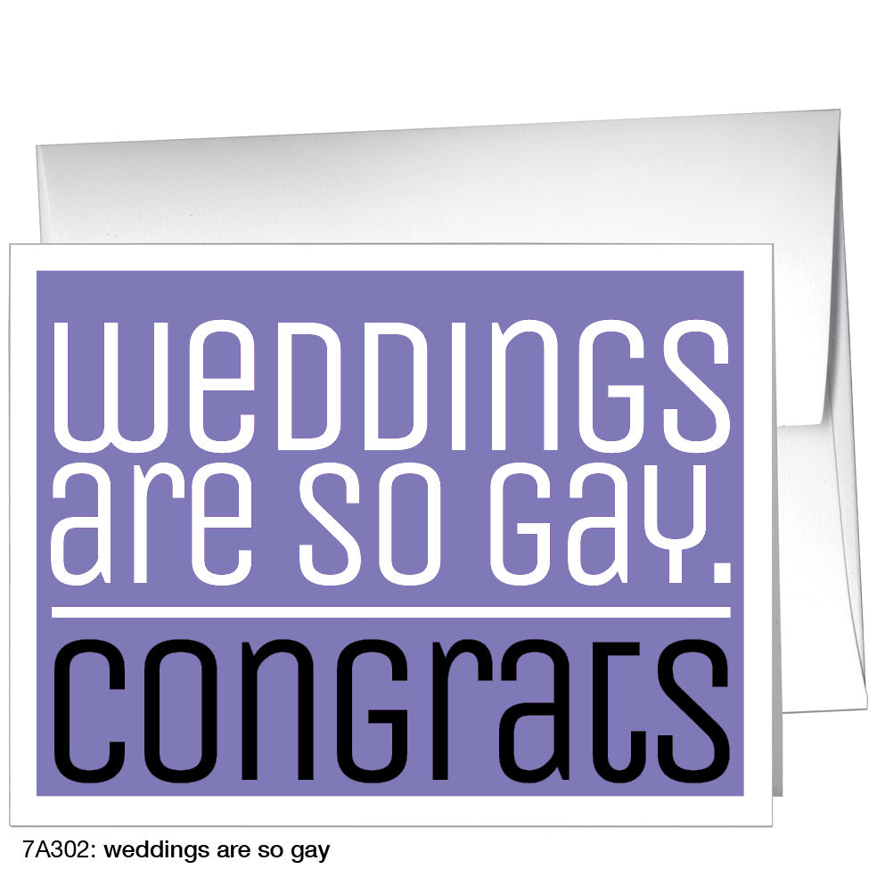 Weddings Are So Gay, Greeting Card (8228)