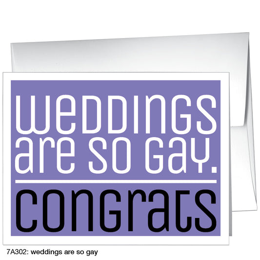Weddings Are So Gay, Greeting Card (8228)