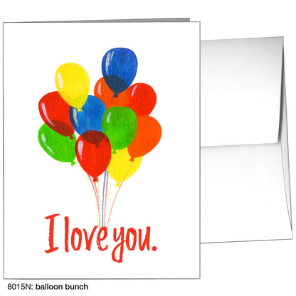 Balloon Bunch, Greeting Card (8015N)