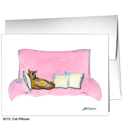 Cat Pillows, Greeting Card (8016)