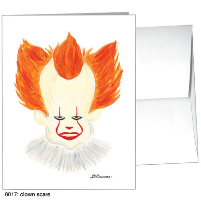 Clown Scare, Greeting Card (8017)