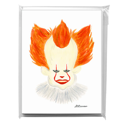 Clown Scare, Greeting Card (8017)