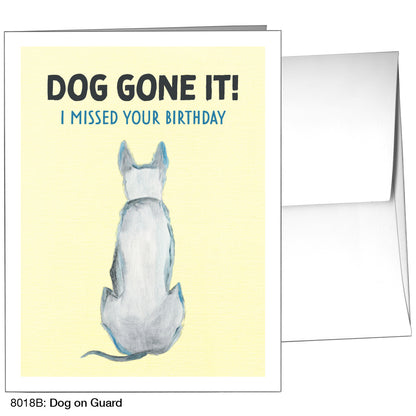 Dog On Guard, Greeting Card (8018B)