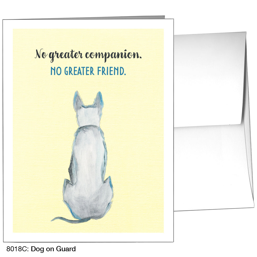 Dog On Guard, Greeting Card (8018C)