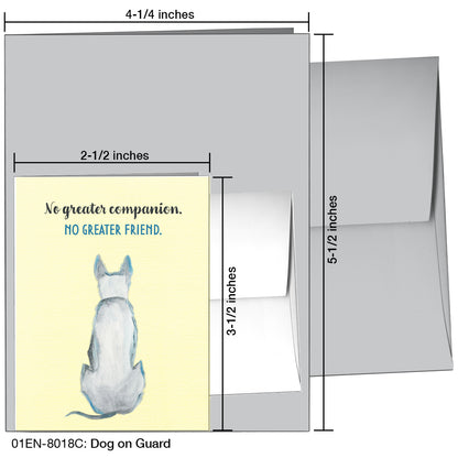 Dog On Guard, Greeting Card (8018C)