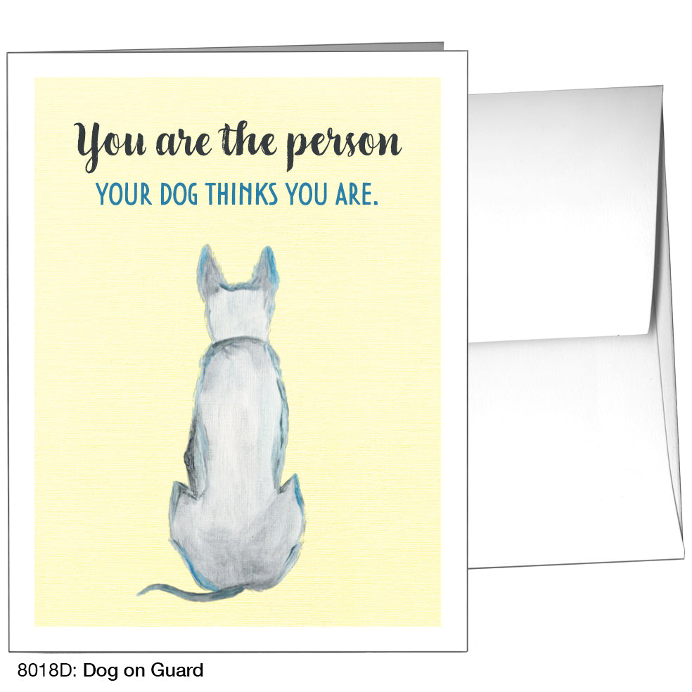 Dog On Guard, Greeting Card (8018D)