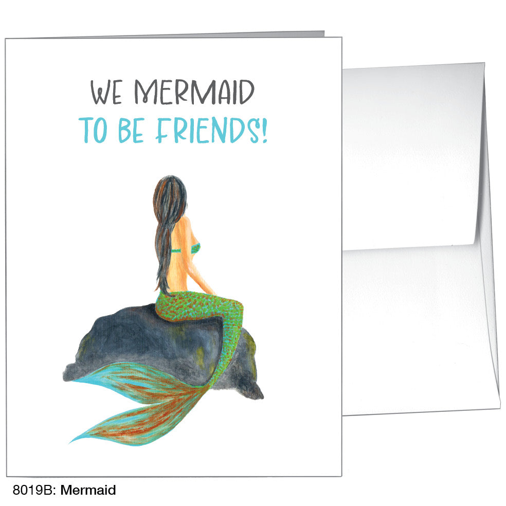 Mermaid, Greeting Card (8019B)