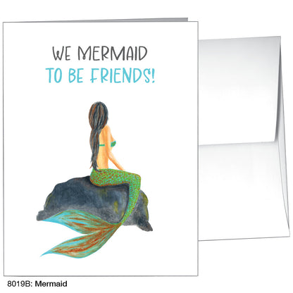 Mermaid, Greeting Card (8019B)