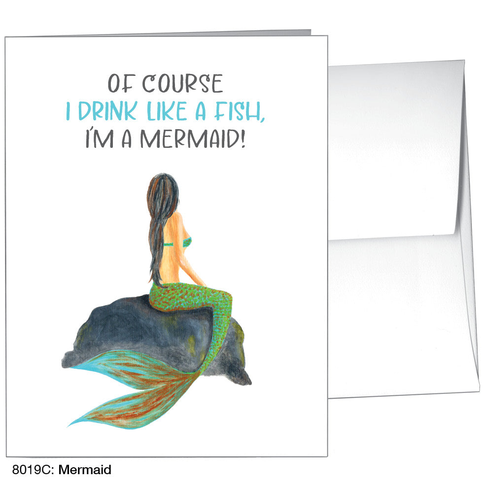 Mermaid, Greeting Card (8019C)