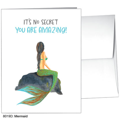 Mermaid, Greeting Card (8019D)