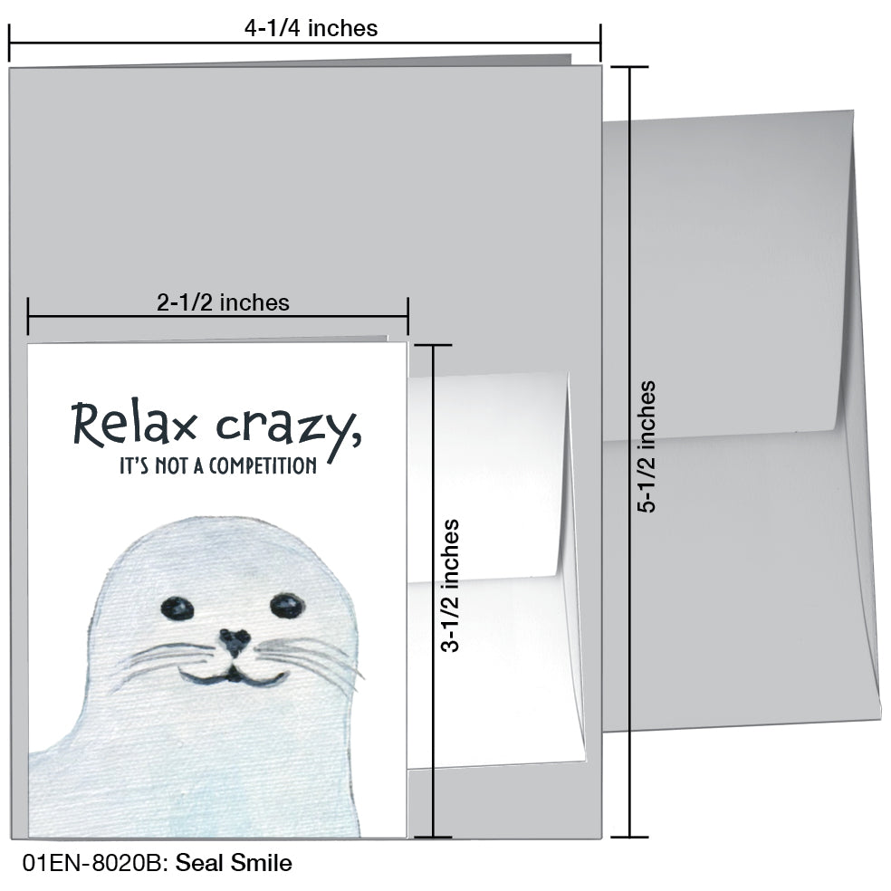 Seal Smile, Greeting Card (8020B)
